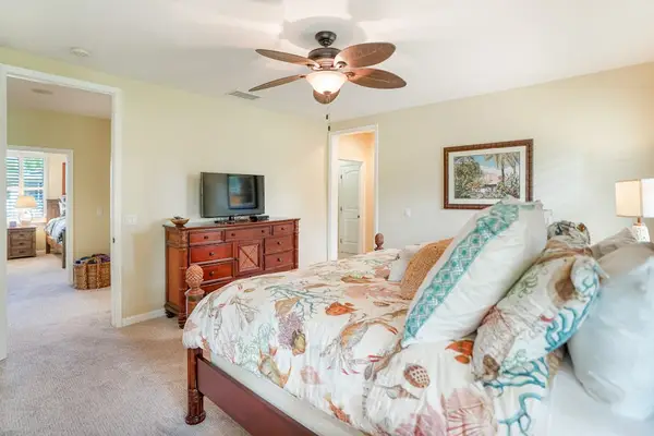 Relaxing primary bedroom with soft natural light