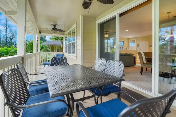 Shaded porch with seating, perfect for enjoying the outdoors