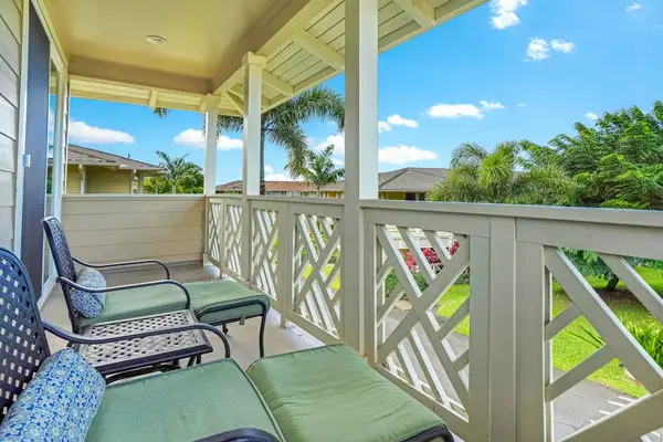 Private lanai with peaceful garden views