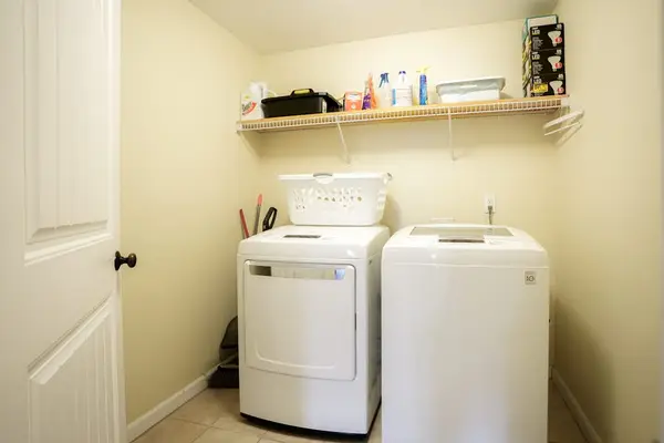 In-unit laundry room with washer and dryer for your convenience