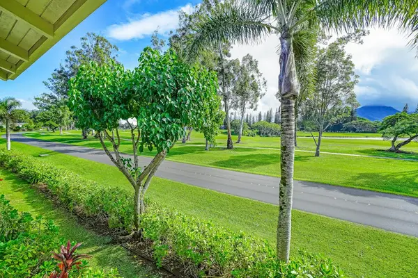Scenic view overlooking the lush golf course