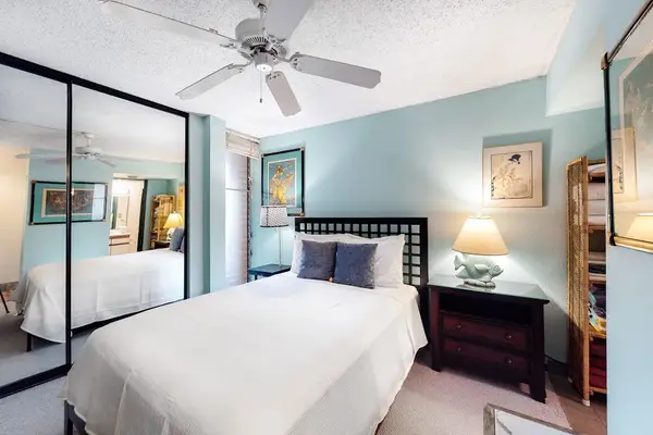 Master Bedroom with king bed for a great nights sleep.