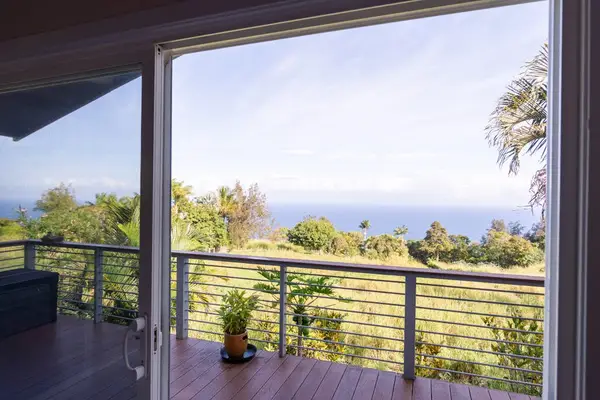 Unobstructed Ocean Horizon Views from Sliding Glass Deck Doors