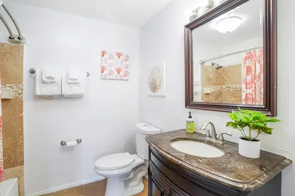 Full Bathroom With Tub And Shower Combo