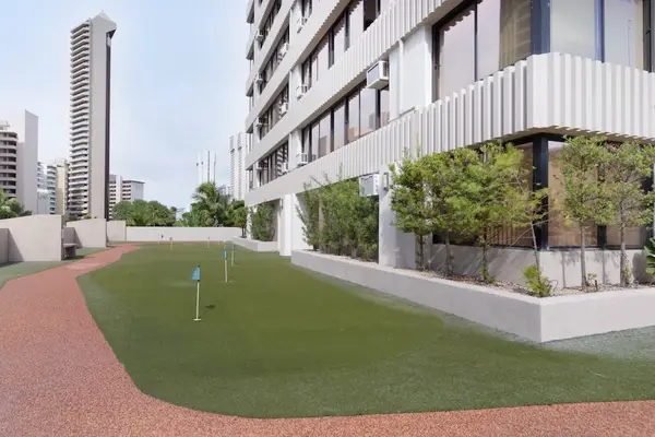 Beautifully maintained property with an outdoor putting green