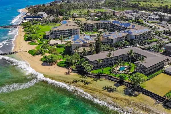 Aerial View Of Oceanfront Paradise