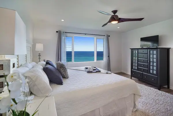 Relaxing bedroom with plenty of natural light