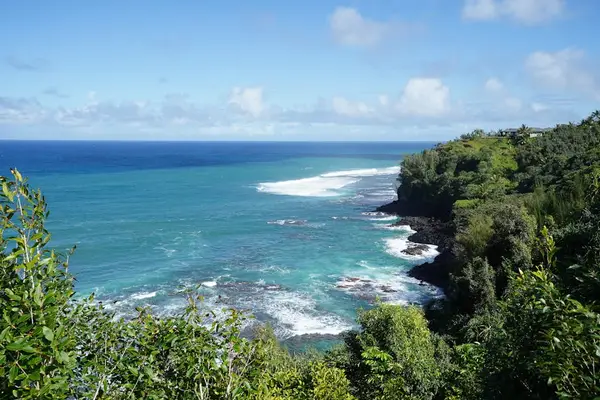 Scenic coastal cliffside view