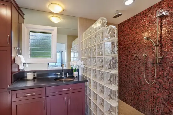 Primary ensuite bathroom with a walk-in shower