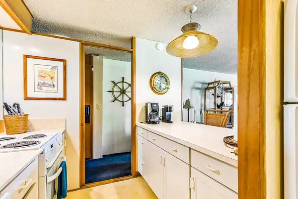 The functional kitchen offers a bright and convenient space for everyday cooking.