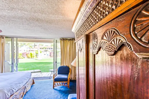Wake up to lush garden views from the comfort of your bedroom.