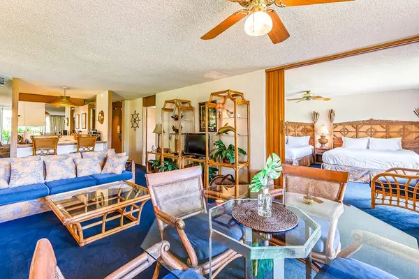 Gather with family and friends in the spacious open-concept living area.