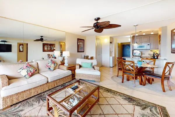 Living room with all of the natural light.