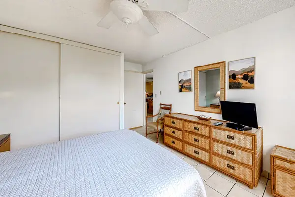 Convenient bedroom storage and TV for a comfortable and relaxing stay