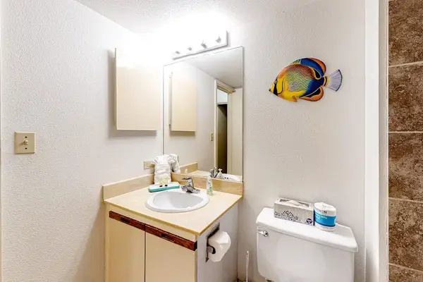 Guest bathroom with convenient drawer storage to keep your essentials organized