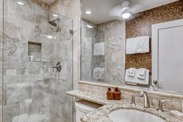 Spa Inspired Bathroom With Walk In Shower