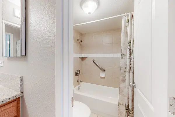 Fresh Full Bathroom With Tub And Shower
