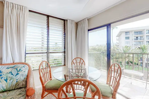 Cozy Dining Nook With Balcony Views