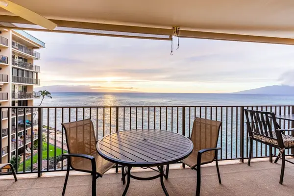 Private lanai that will be just the place to sip a morning cup of coffee or an evening glass of wine as the sun goes down.