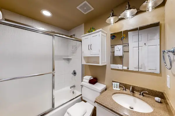 Updated Bathroom With Walk In Shower