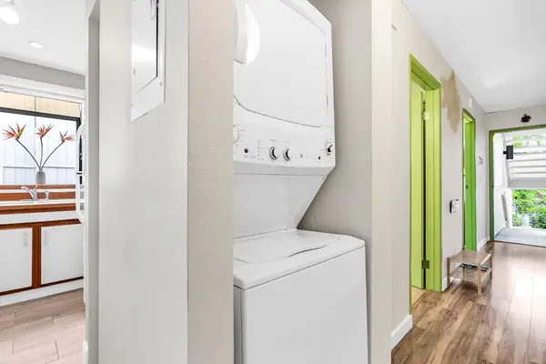 In-Unit Stacked Washer & Dryer in Convenient Laundry Nook