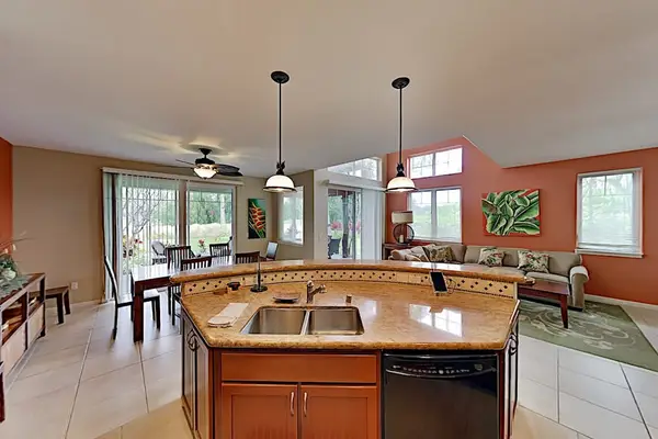 Kitchen open to the living and dining room great for staying engaged with company.