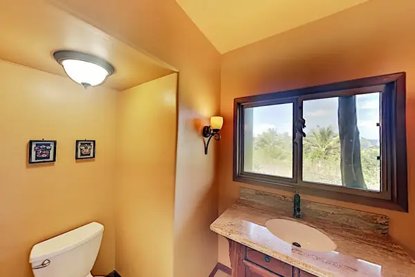 Convenient Half Bathroom With Vanity