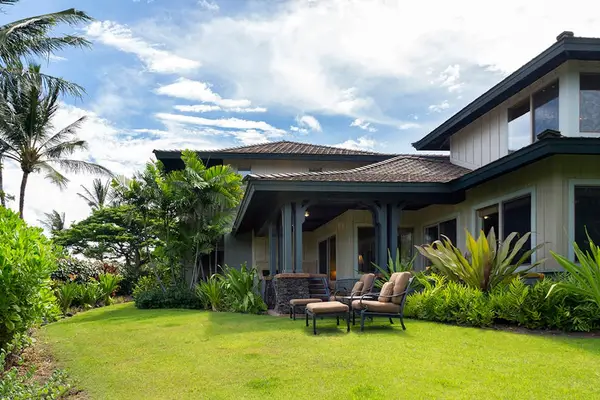 Private Lawn Area & Covered Patio Exterior View