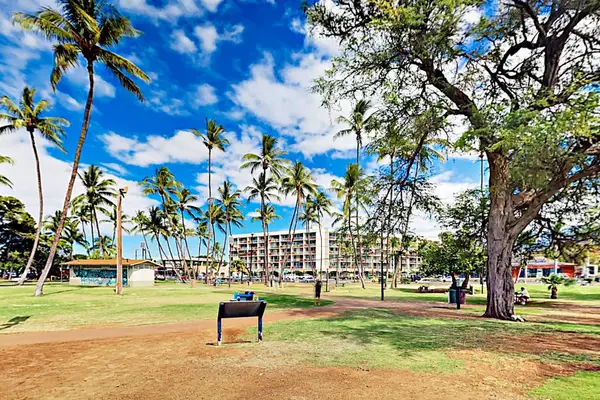Enjoy peaceful green spaces throughout the resort