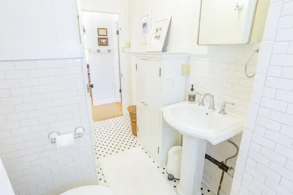 Refresh with ease in Cottage B's bright and welcoming bathroom every morning