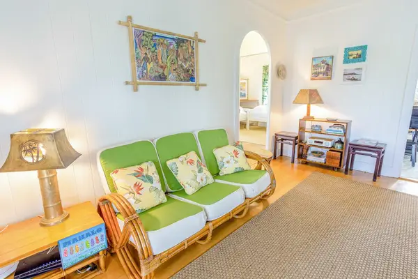 Enjoy quiet evenings together in Cottage B's bright and comfortable living room