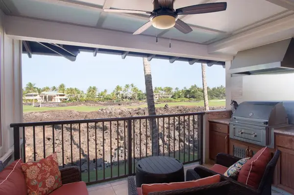 Enjoy cooking up your fresh catch on this gas grill on your private lanai.
