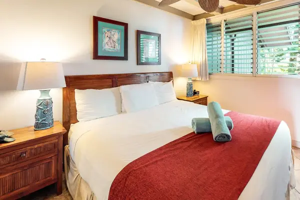 Serene Bedroom With Tropical Accents