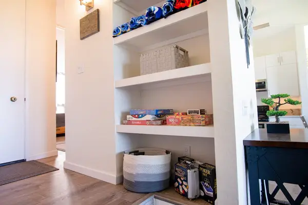 Built In Storage For A Clutter Free Stay