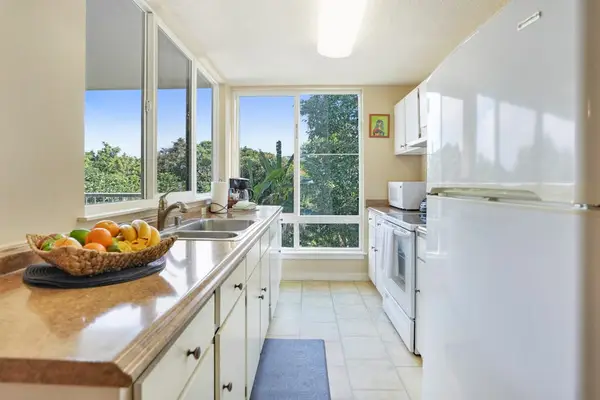 Airy Kitchen With Mountain Views
