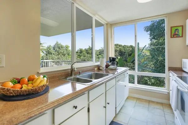 Fresh Kitchen With Lush Surroundings