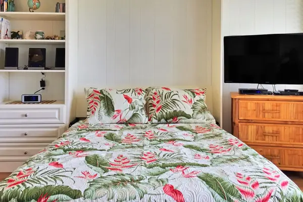 Comfortable studio designed for restful nights and relaxing days.