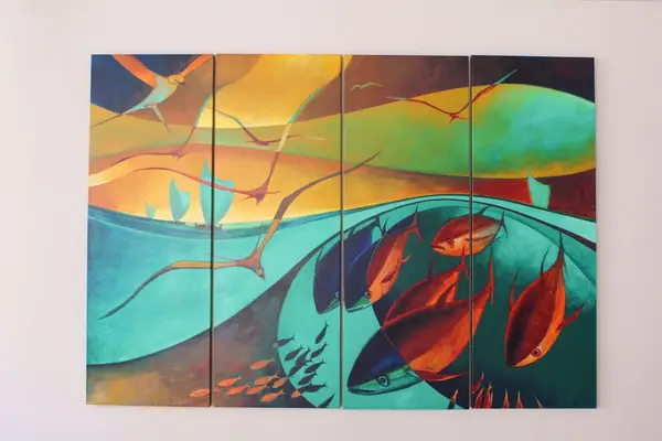 Colorful Hawaiian Inspired Artwork
