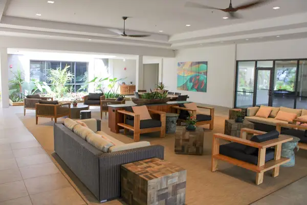 Spacious Reception With Island Hospitality