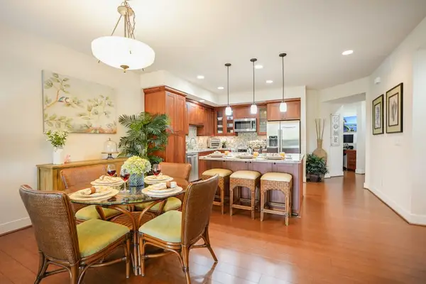 Elegant Dining Beside A Gourmet Kitchen