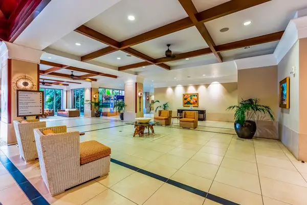 Grand Resort Lobby With Island Elegance