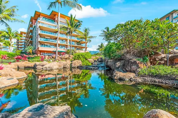 Peaceful Lagoon Surrounded By Resort Beauty