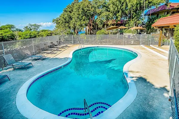 In-Ground Swimming Pool, Sun Patio Deck, Pool Handrails & Safety Fence
