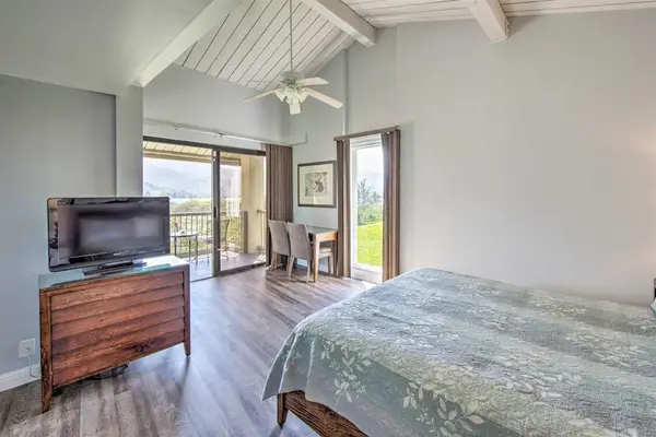 Bright bedroom offers a relaxing retreat with refreshing outdoor access