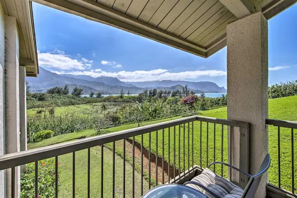 Enjoy fresh island breezes and sweeping mountain views from balcony