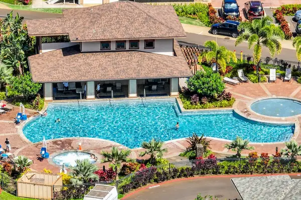 Aerial View Of The Resort Pool Complex