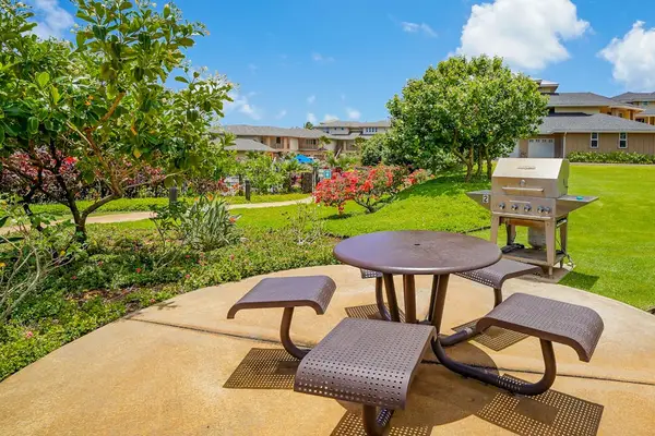 Outdoor BBQ Area With Picnic Seating