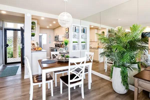 Dining room with seating for four.