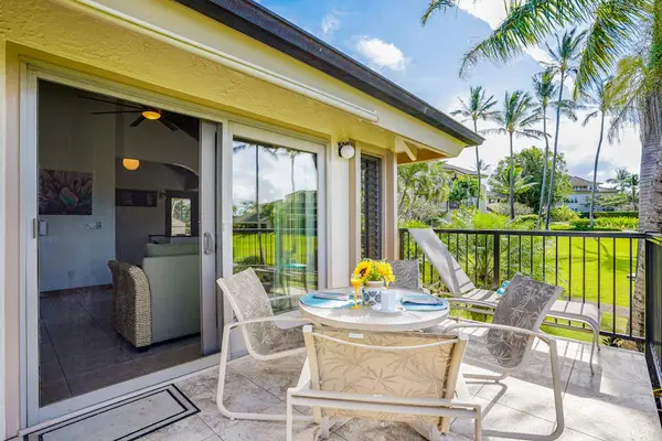 Private Covered Lanai with Outdoor Dining Table & Resort Lawn Views