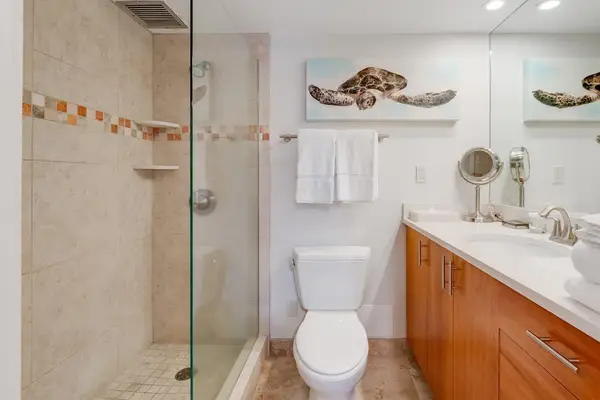 Luxury Bathroom With Glass Walk-In Shower